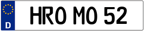 Trailer License Plate